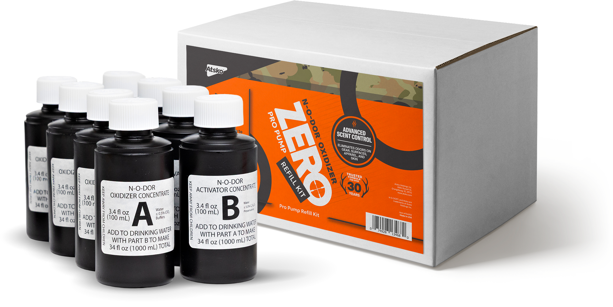 ZERO N-O-DOR® Oxidizer - Pro Pump Refill Kit